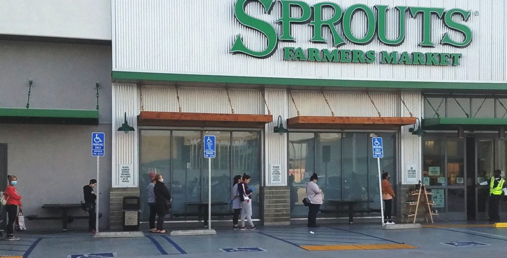 People in line at Sprouts